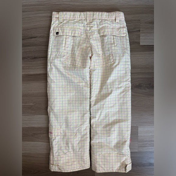 E480 SNOWBOARD SKI PANTS TURBINE Boardwear Butterfly Pink Plaid Girl's XL - Picture 4 of 12